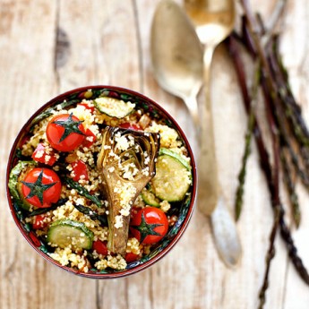 ricetta Cous cous con verdure e asparagi selvatici