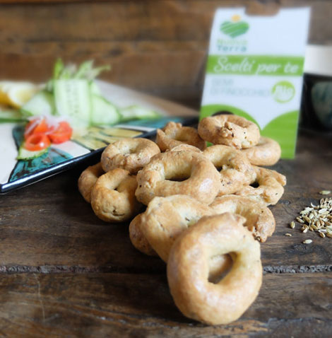 Taralli Integrali Ai Semi Di Finocchio Con Verdure Croccanti