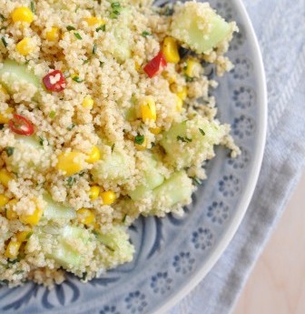 Insalata Di Cous Cous Con Mais E Peperoni