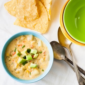 ricetta Chowder messicano con nachos