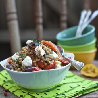 Ricetta Fantasia Di Farro Con Caprino E Pomodori