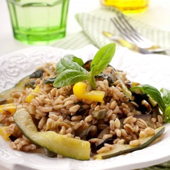 ricetta Insalata di farro con melanzane e zucchine