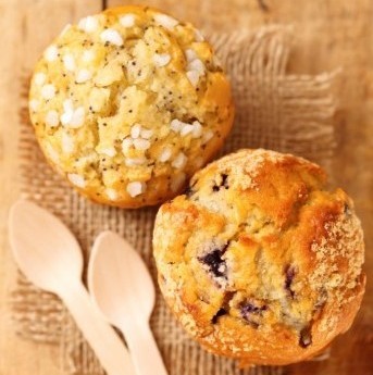 Muffins Con Semi Di Papavero E Mirtilli