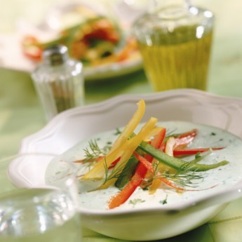ricetta Pinzimonio al cucchiaio con verdurine
