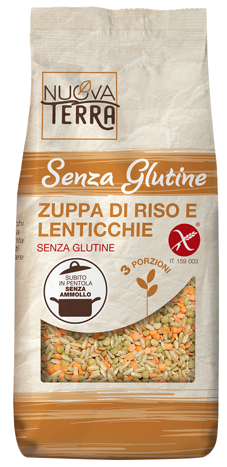Zuppa Riso e Lenticchie Senza Glutine