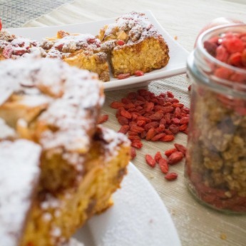 Torta Di Mele E Bacche Di Goji