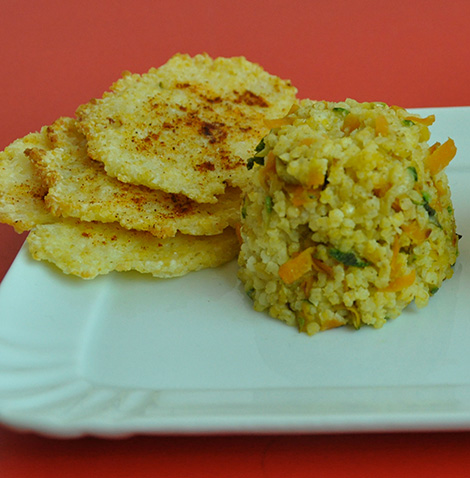 Sformatini Di Miglio Con Verdure E Gallette Croccanti