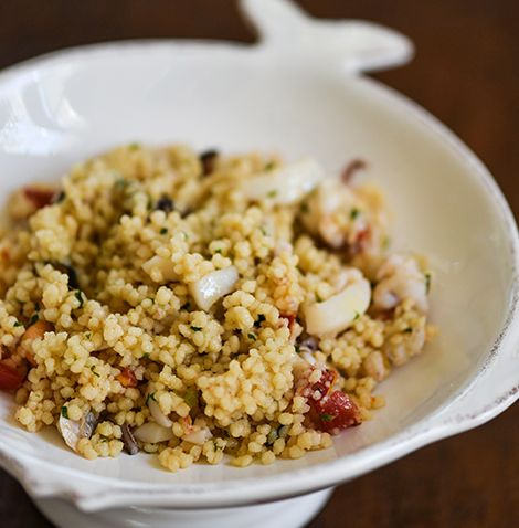 Cous cous di pesce alla livornese