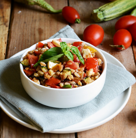 Insalata estiva di farro e orzo