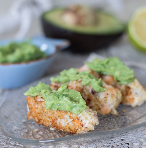 Quenelle di salmone, quinoa e salsa di avocado