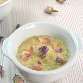 ricetta Budino di quinoa all’acqua di rose