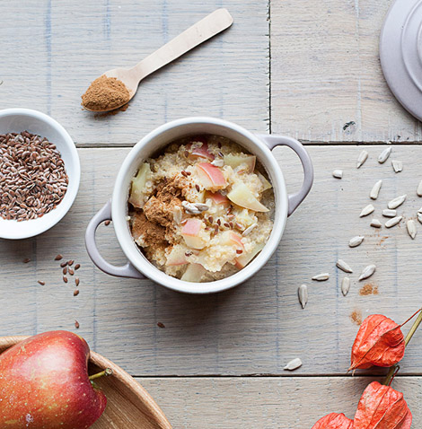 Porridge di quinoa e mele