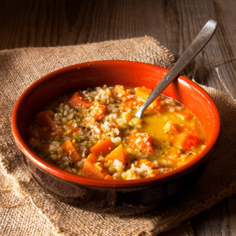 ricetta Zuppa al grano saraceno e zucca