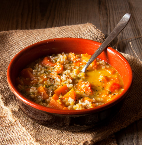 Zuppa al Grano Saraceno e Zucca