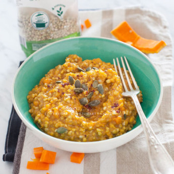 ricetta Risotto di grano saraceno alla zucca con sumac e semi di zucca