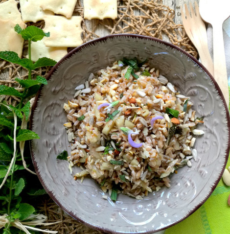 Insalata di farro e finocchi allo zenzero