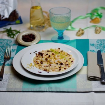 ricetta Risotto ai gamberi rosa e alga dulse