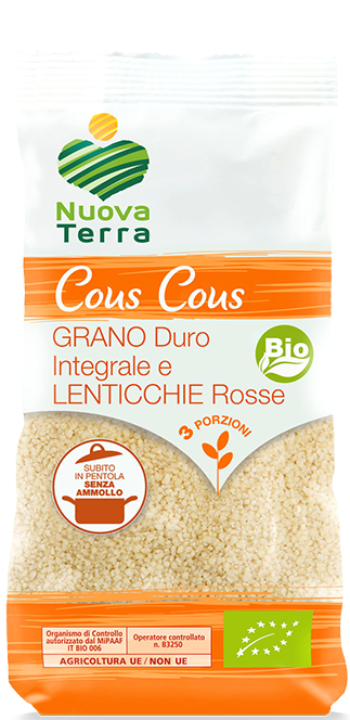 ricette con Cous Cous Grano Duro Integrale e Lenticchie Rosse Bio