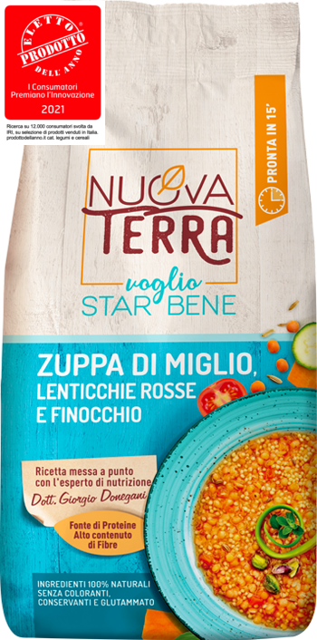 ZUPPA DI MIGLIO, LENTICCHIE ROSSE E FINOCCHIO