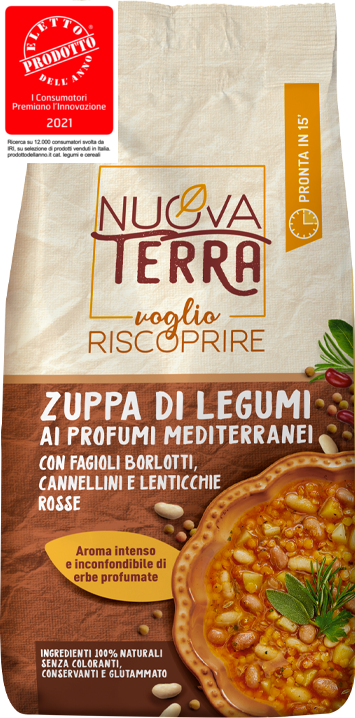 Zuppa di Legumi  ai profumi Mediterranei