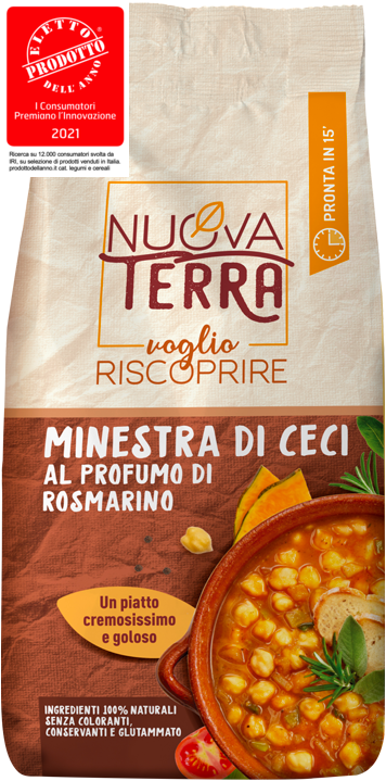 MINESTRA DI CECI  AL PROFUMO DI ROSMARINO